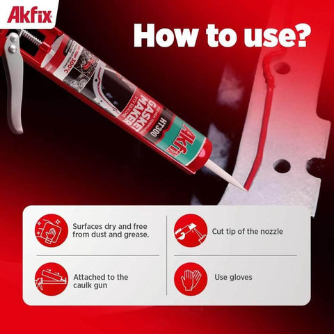 Heavy-Duty High Temp Silicone Gasket Maker And RTV Sealer - DIY Friendly, Flexible Heat Resistant Sealant Up To 600F