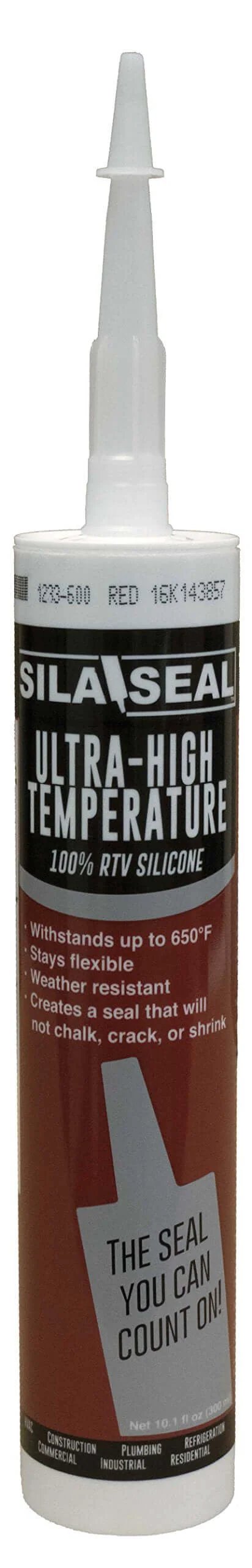 Ultra High Temperature Red Silicone Sealant With Reclosable Nozzle, 600 Degree Heat Resistant RTV Gasket Maker Safe For Food Contact