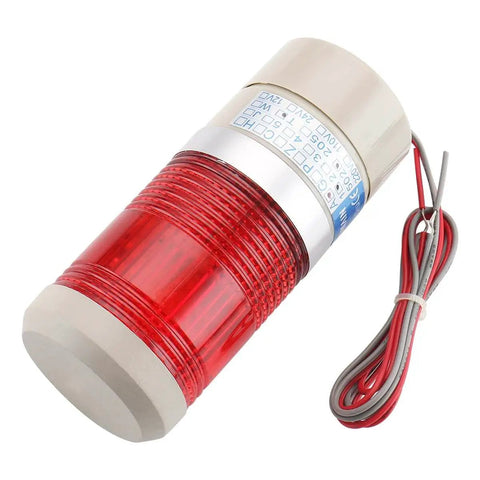 Industrial LED Tower Signal Light Red 24V DC Safety Stack Lamp For Machinery And Industrial Equipment With High Visibility