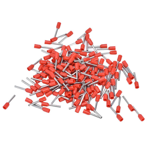 Heavy Duty Insulated Ferrule Terminals Set In Copper With PVC Insulation, 0.75mm2 AWG 20, 1000 Pieces scattered on white background