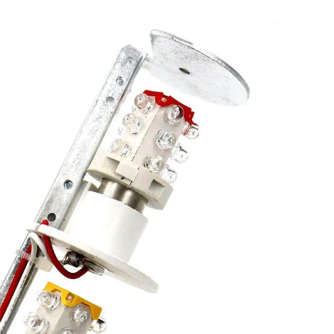Industrial Signal Light Tower LED Alarm Red With Mounting Bracket For 110V Systems Continuous Red Indicator LGP 502T side view