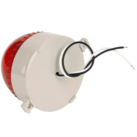 Red LED Warning Light Signal Tower Lamp N-3072 for AC 110V Industrial Use with durable plastic housing and 14cm wire