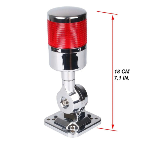 12-24V LED Stack Tower Light With Buzzer For Industrial Warning Andon Signaling, Column Signal Tower Indicator Beacon, 1 Layer