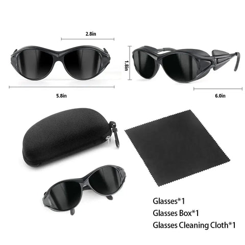 Red Light Therapy Glasses Eye Protection 200 To 2000nm For Tanning IPL Safety with case and cleaning cloth