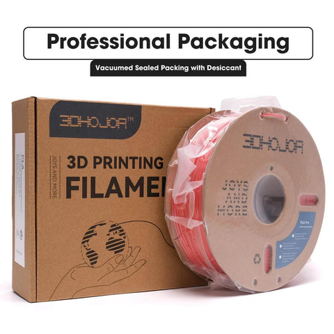 PLA Pro PLA Plus 1.75mm Filament Red 1kg Cardboard Spool High Strength Low Shrinkage Clog Free packaging