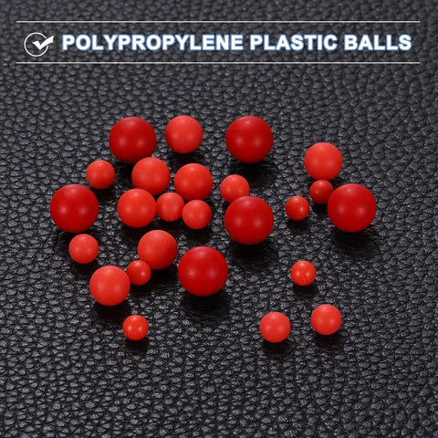 Ultra Durable 8mm PP Plastic Bearing Balls G2 Precision With Frosted Red Finish 100 Pack For DIY Projects And Machinery Polypropylene Spheres