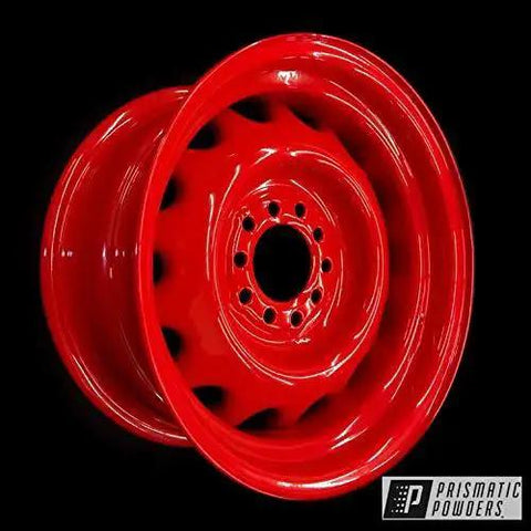 Astatic Red Solid Tone Polyester Powder Coating 1 LB High Gloss Finish For Automotive Metal Wheels And Parts Durable High Performance