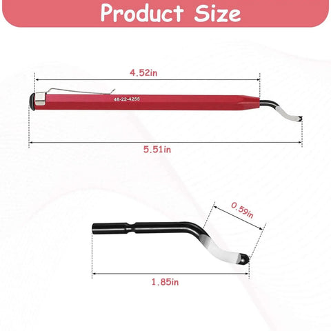 Pro Grade Reaming Pen For Replacement With Heat Treated Blades And Black Oxide All Metal Design 360 Degree Rotary Head Deburring Tool