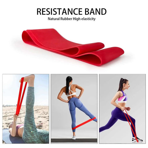 Resistance band from 5 in 1 Foam Roller Set With Trigger Point Roller Massage Stick Massage Ball And Resistance Band For Deep Muscle Relief And Recovery Suitable For Pilates Yoga Fitness And Full Body Stretches.