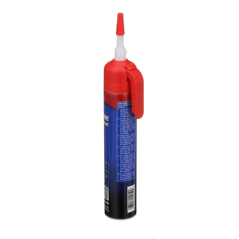 Red RTV Silicone Sealant For High Temperature Gaskets General Purpose Sealant 6.5 Wt Oz Tube with Select-a-Bead nozzle side view