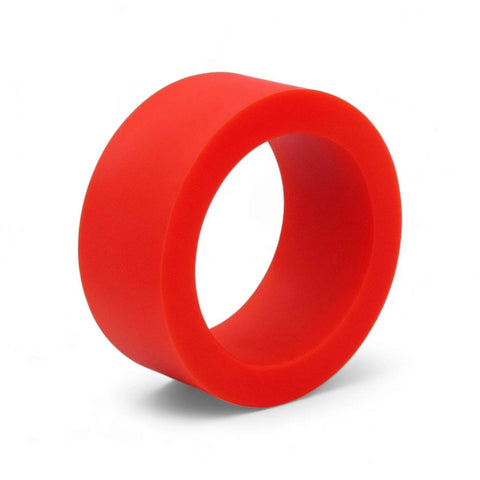 2pcs Robot Wheel Tires Pair with 51mm high grip polyurethane traction tires Shore 45A lightweight red design for DIY projects.