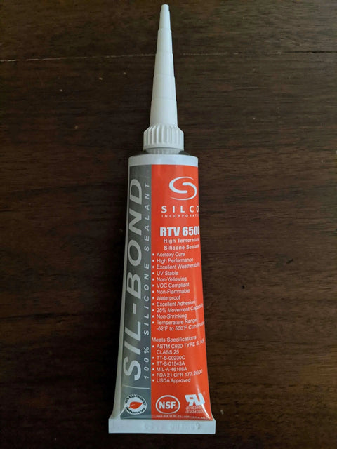 Red High Temperature Silicone Sealant For Automotive And Home Projects 2.8 Oz Tube UV Stable And Non Yellowing Waterproof And Non Shrinking USDA Approved Non Flammable Strong Adhesion For Seals And Gaskets Ideal For BBQ Flues Plumbing