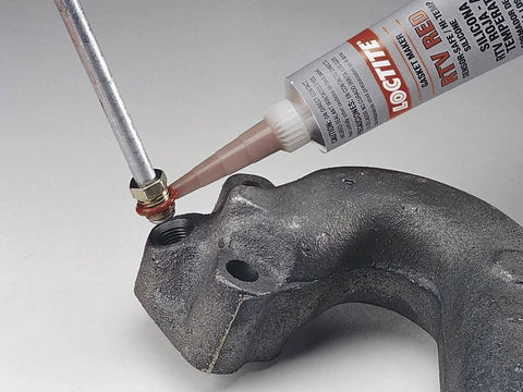 Applying Red High Temp Sensor Safe RTV Silicone Sealant For Auto Engines Oxygen Sensor Friendly Heat Resistant Gasket Sealant 80 mL Tube.