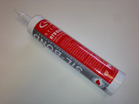 Red Food Grade Silicone Sealant Adhesive For Kitchen And Food Prep High Temp RTV NSF FDA Approved 500F Continuous 10 Ounce Tube For Caulk Guns Creates A One Eighth Inch Bead Up To One Hundred Feet Fast Shipping Premium Safe Sealant shown on white background