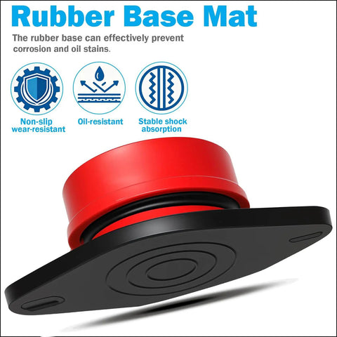 Spring Vibration Isolators With Mounting Bolts For Floor Mounting On Heavy Machinery Set Of Four ZDX 2 110 176 Lbs Capacity Durable Steel Base With Rubber Cushion For Effective Damping And Noise Reduction During Operation, red rubber base mat for shock absorption and oil resistance