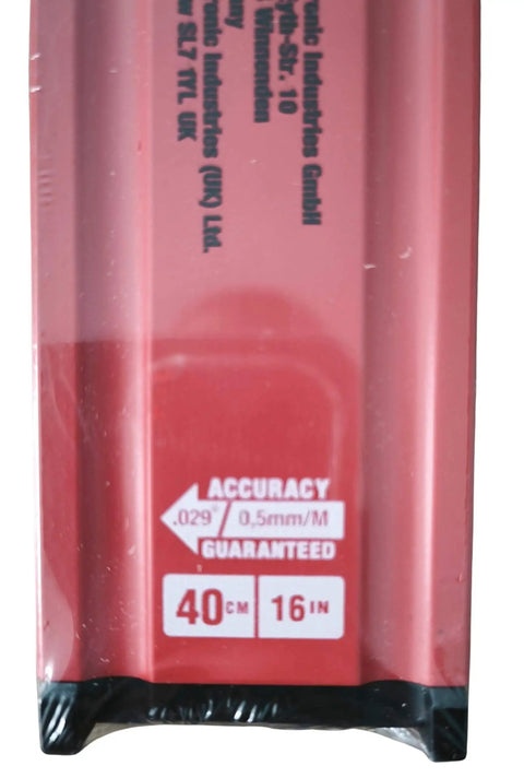 Ultra Slim Redstick 16 Inch Level With Precision Milled Surface For Maximum Accuracy 0.5 mm Per Meter Durable Hang Hole