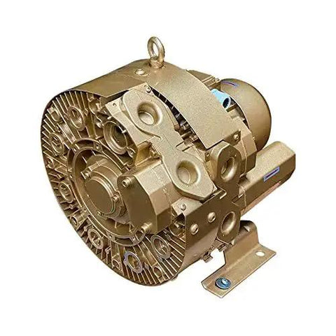 Regenerative blower EKZ 60-70 delivers high air flow at low pressure for pressure or vacuum applications, 35 CFM and 7 PSI