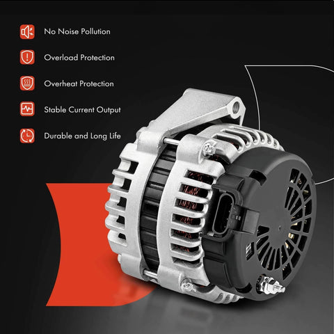 Reliable 160 Amp Alternator For Dodge Journey 2009 To 2020 2.4L 12V With Clockwise Rotation And 6 Groove Clutch Pulley Replacement
