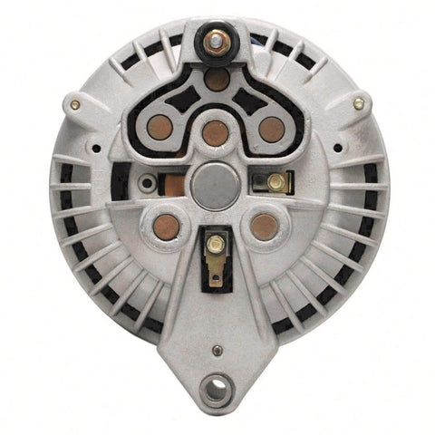 Front view of Remanufactured Automotive Alternator For 334-2086 Vehicles With Beefed Up High Temp Bearings, Durable Renewed Unit