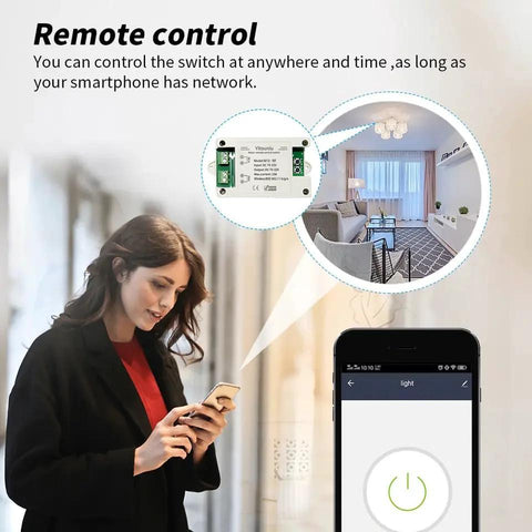 Yitouniu EWeLink DC motor forward/reverse controller module with WiFi Bluetooth remote control and smartphone app