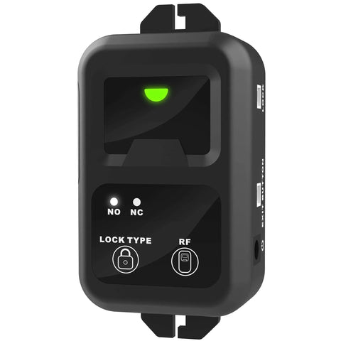 Control unit of Remote Door Access Control System With 600 Lb Electromagnetic Lock Kit, featuring RF and lock type settings