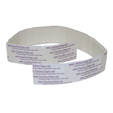 Bulk Pack Double Sided Removable Foam Tape for Wall Mounting 2000 Pieces Per Roll Easy Peel Adhesive, visible in rolled form