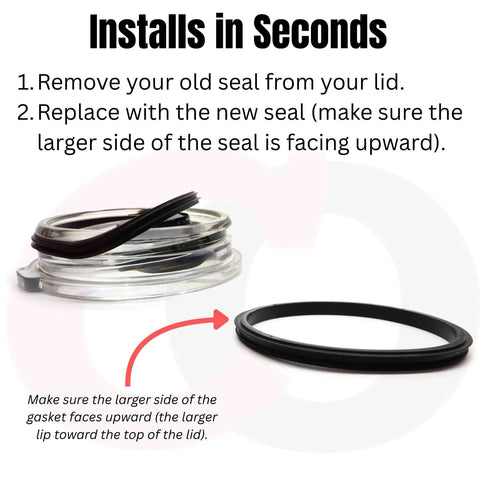 Replacement Lid Seal Gaskets For Yeti Rambler Magslider And Original Lids 3 Pack 20 Oz Tumbler Gasket Set installation guide