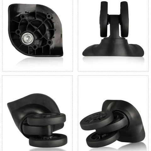 (DL-W170#) Mute Connected Spinner Wheels for Replacement Luggage Wheels Wear Silent Draw bar Box DIY (2 pcs/Set)