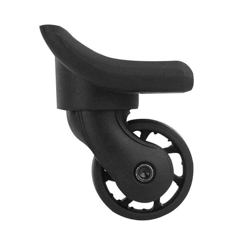Replacement Luggage Wheel Suitcase Repair Spinner Wheels Model W149 side view showing smooth black PVC wheel and mounting.