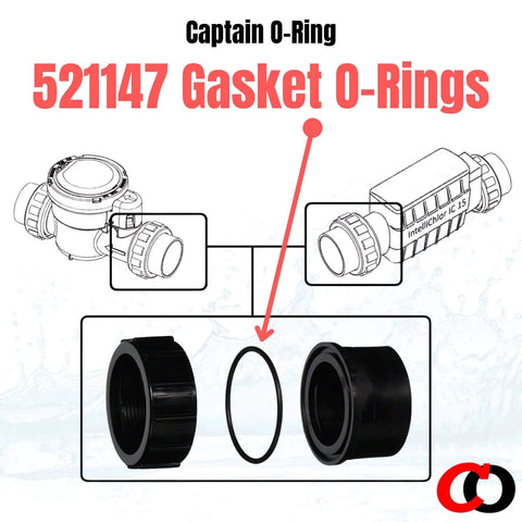 Replacement O Ring 521147 Gasket Pack For Pentair IntelliChlor IC15 IC20 IC40 IC60 And iChlor Salt Chlorine Generators Seals