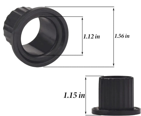 Replacement Yoke Bushing for John Deere Z235 Z255 Z335E Z355E Z335M Z345M Z345R Lawn Tractors Six Pack M167267 dimensions shown