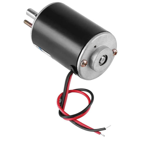 30W CW/CCW Permanent Magnet DC Motor Reversible Electric Gear Motor for DIY Generator XD-3420 (12V 3000RPM) front view