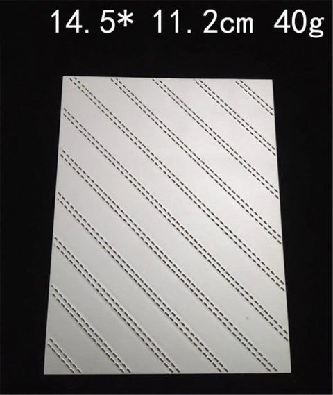 Rhombus Stripes Christmas Background Die Set for Card Making, 2 Piece Metal Cutting Dies for Layered Scrapbooking Visible