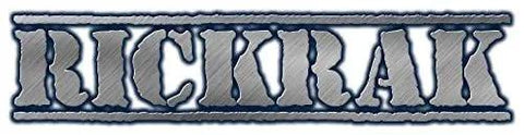 Logo displaying the word 'RICKRAK' in metallic styled text.