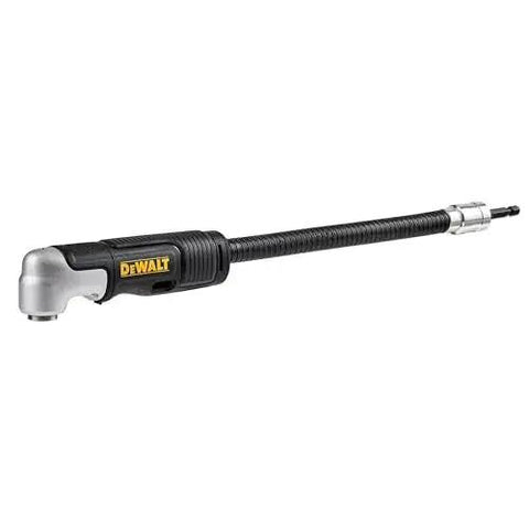 Right Angle Drill Attachment 4-In-1 System with 12-Inch Compact Straight Flexible Shaft showing 90 Degree Drill Adapter.