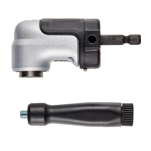 Right Angle Drill Attachment 4-In-1 System With 12-Inch Compact Straight Flexible Shaft shown in side view