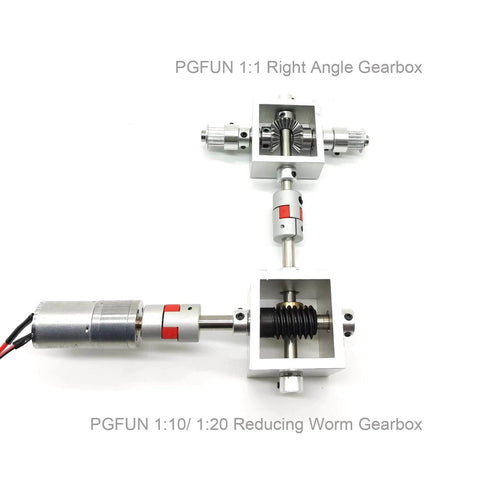 1:1 Right Angle Bevel Gearbox 1.5 Module 20 Teeth 90° Angle Drive Steering Gear with 10mm Shaft and reduction gearbox setup