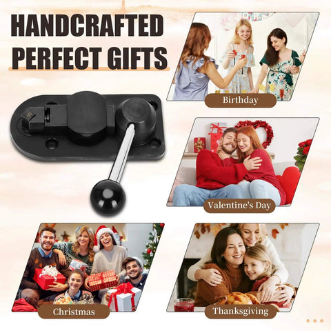 Illustration of handcrafted gifts featuring Ring Bender Kit for Spoon Rings 3 in 1 Jewelry Saw Bow and Measuring Tool With Nylon Mold