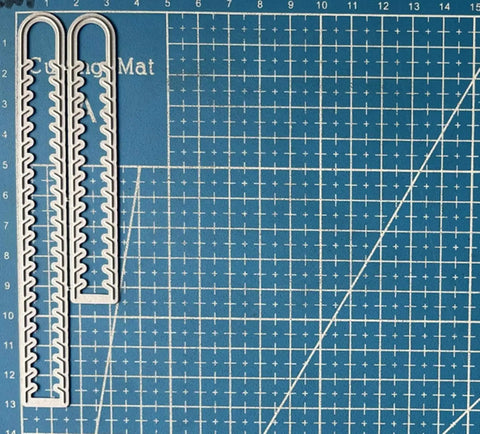 Rip Strips Frame Metal Die Cuts For DIY Scrapbooking Card Making And Wedding Embossing Silver Carbon Steel Cutting Dies 13.0 By 3.3 Cm Stencil