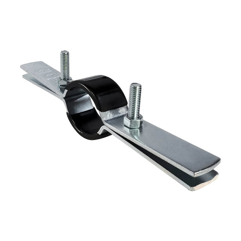 Highcraft DMST-Q02 riser clamp vertical pipe hanger, plastic-coated steel, 2 in pipe, two bolts