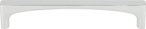 Riverside 5-1/16 Inch Center To Center Cabinet Pull in durable finish, zinc construction, front view, complements decor, with mounting hardware.