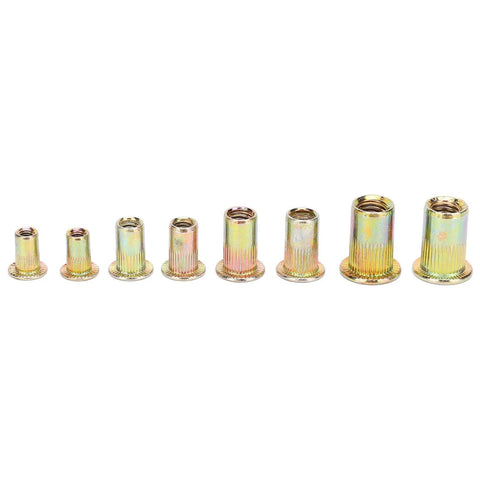 240 Piece Rivet Nut Set M3 M4 M5 M6 Zinc Plated Quick Riveting Hardware For Metal Panels Pipes And Lightweight Industrial Projects Pro