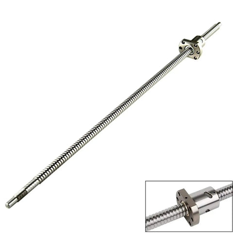 RM1605 250mm ball screw shown for use in 2Pcs HGR20 200mm Linear Rail and 1Pcs RM1605 250mm Ballscrew Kit for DIY CNC projects.