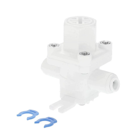 RO Water Pressure Regulator And Flow Regulator For Reverse Osmosis Systems One Quarter Inch Quick Connect Reducing Valve with clips