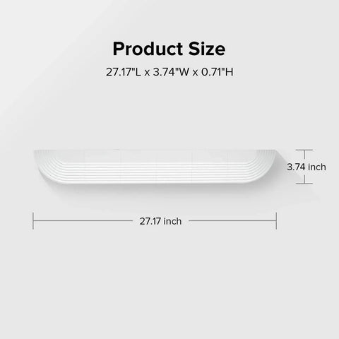 Top view of Threshold Strip For All Series Robot Vacuums Compatible With All Series Models, dimensions 27.17x3.74 inches.