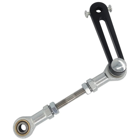 Amazon JQDML rocker arm motor arm for reciprocating actuator; black lever with 8mm shaft hole and threaded rod with nuts