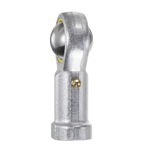 Side view of 2 Pack PHS10 M10 Female Rod End Bearing Right Hand Thread M10x1.5 Self Lubricating Joint With Jam Nut Included 10mm