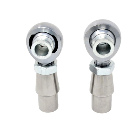 USA 3/4 Rod End Heim Joint Kit with Right and Left Hand Threads, dual .750 Chromoly joints for panhard and 4 link setups, front view