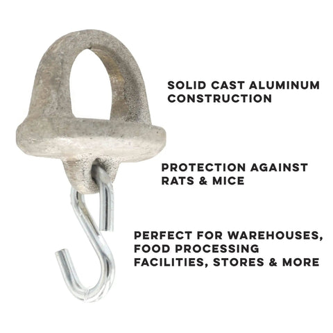 Rodent Proof Pull Chain Seal For Dock Levelers 1.75 Inch Solid Cast Aluminum Stops Mice And Rats Replaces Standard Ring Essential Pest Prevention For Businesses And Commercial Property Xcluder
