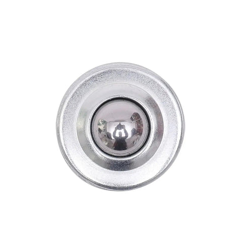 Top view of Roller Ball Transfer Bearing Set Five Eighth Inch Diameter Flange Conveyor Transfer Unit With 360 Degree Rotation